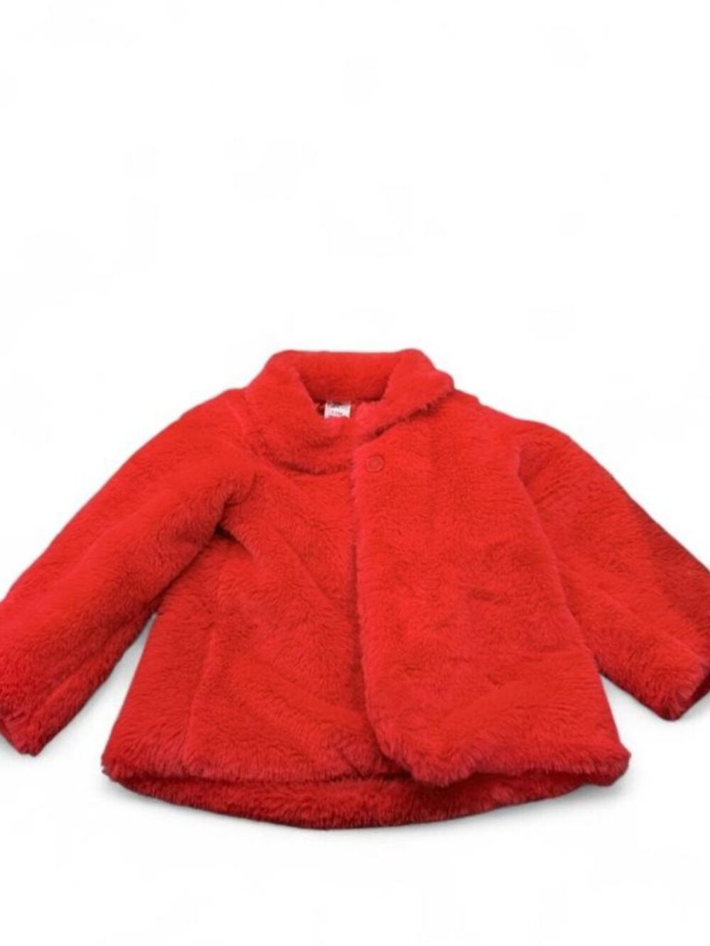 Red Faux Fur Baby Jacket 12M